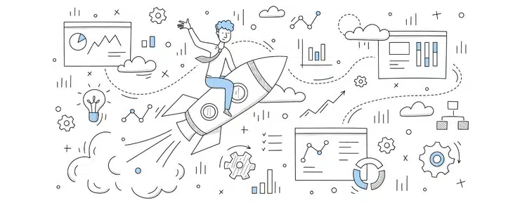 visual representation of data within a spreadsheet